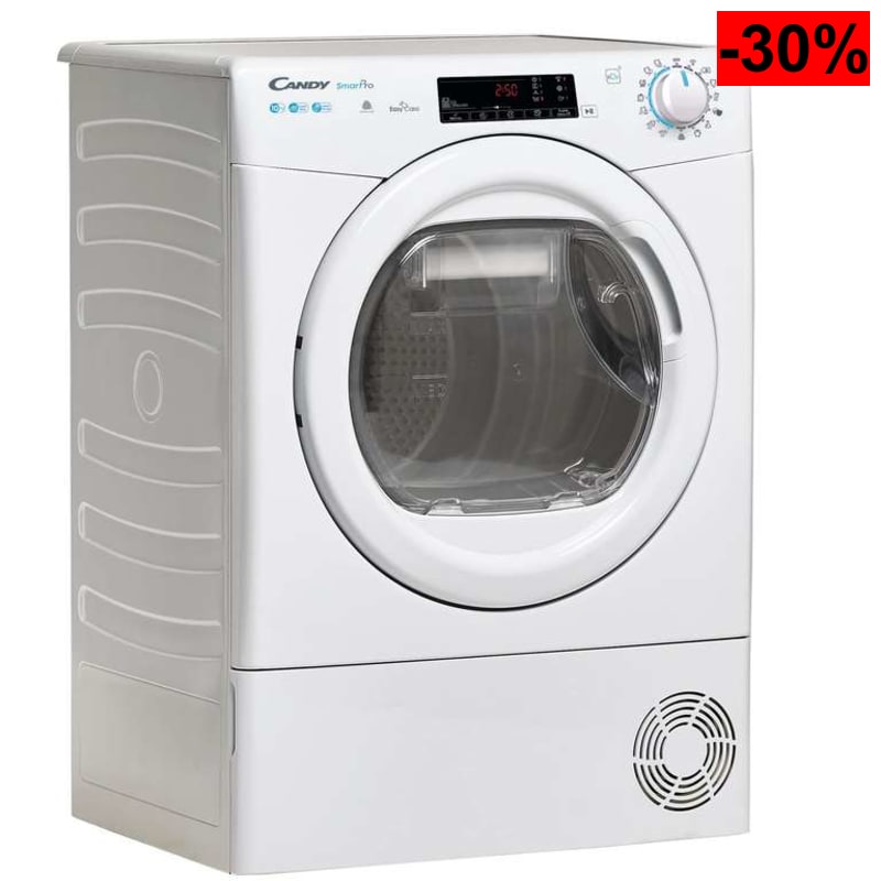 Secadora CANDY de Bomba de Calor Smart Pro 10kg, A++, con Wi-Fi y EasyCase (CSOE H10A2TE-S)