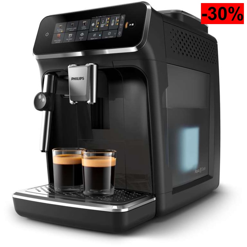 Cafetera Superautomática Philips EP3321/40 (5 Bebidas, Molinillo Cerámico, Táctil, SilentBrew, 1500W, 15 bar)