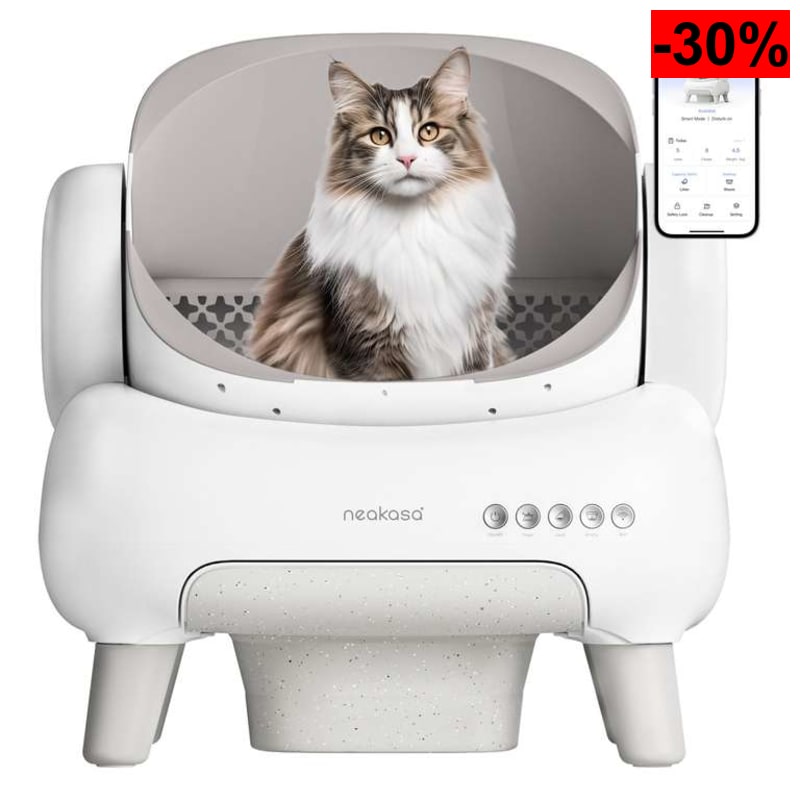 Neakasa M1 Lite Arenero Gatos autolimpiable Abierto, Gran Capacidad con Control App