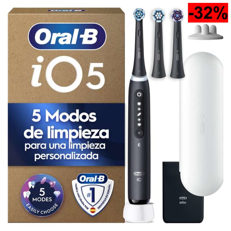 Oral-B iO 5 + 3 cabezales + estuche de viaje