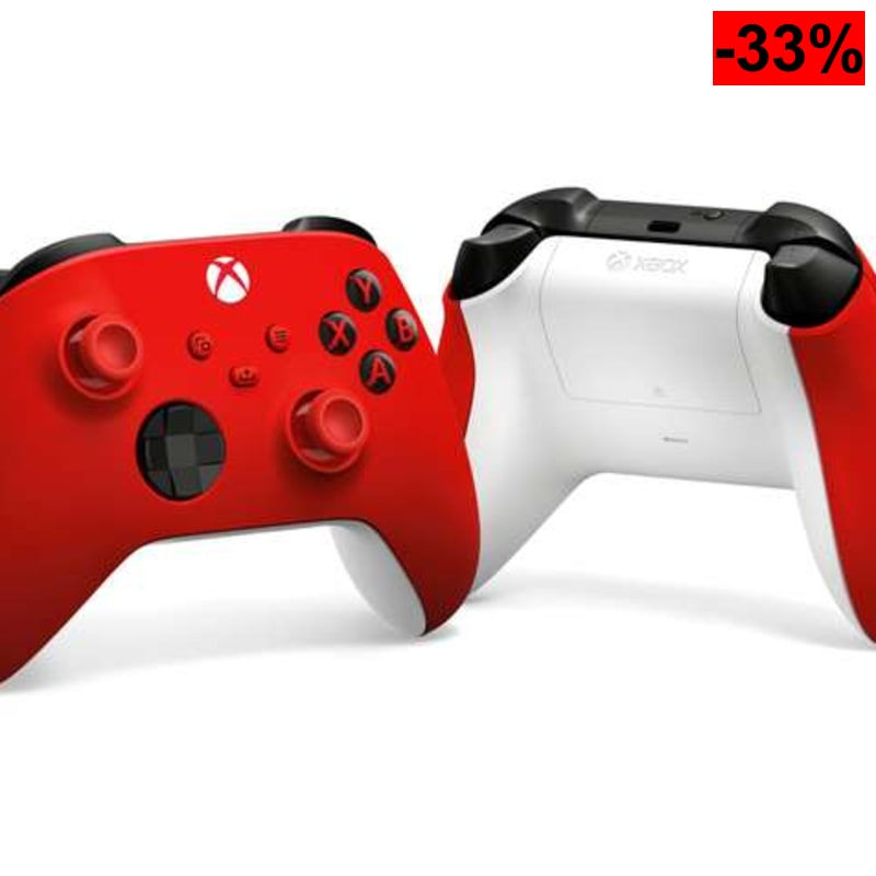 Mando Xbox - Microsoft Xbox, Bluetooth, Pulse Red, Para Xbox Series X|S, Xbox One, PC, Android, iOS