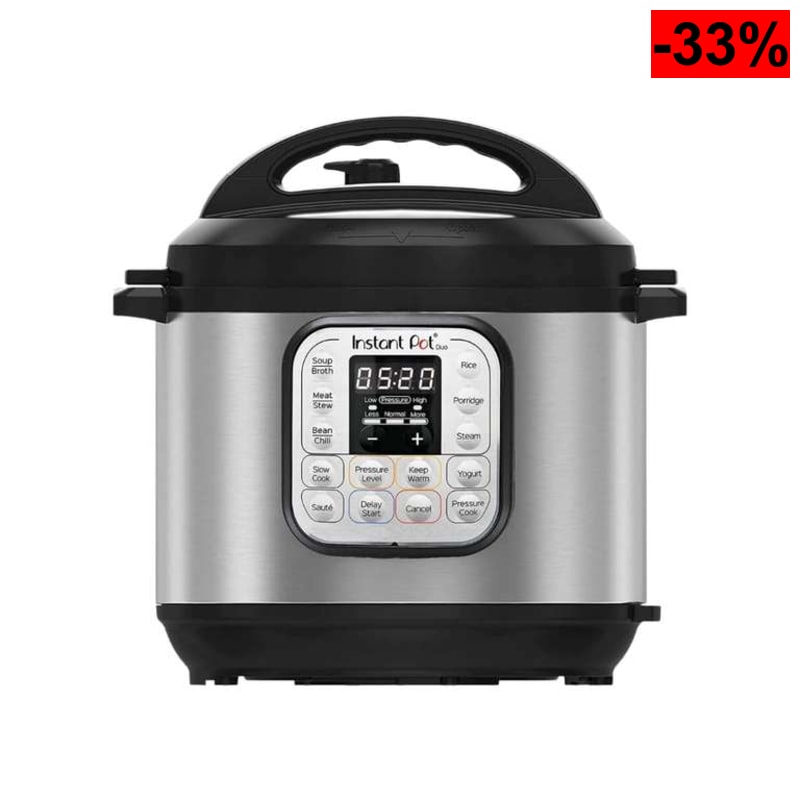 Olla Inteligente 7 en 1 Instant Pot Duo 3L (Acero Inoxidable, Olla a Presión, Cocción Lenta, Yogurtera)
