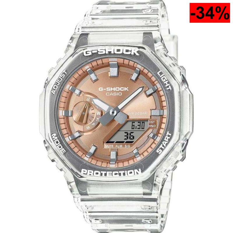 Reloj Casio G-Shock (bisel octogonal de resina transparente)