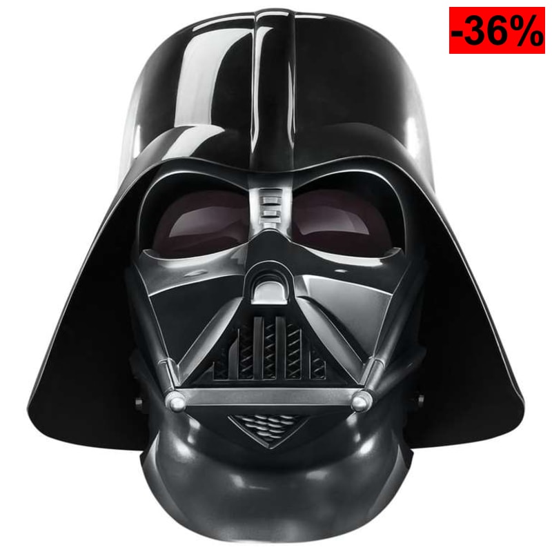 Star Wars The Black Series - Casco Electrónico Premium de Darth Vader, Réplica a Escala Real