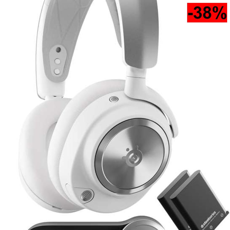SteelSeries Arctis Nova Pro Wireless X Blanco - Cascos Xbox Inalámbricos y Multisistema