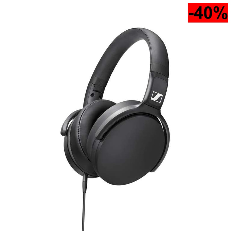 Auriculares Circumaurales Sennheiser HD 400S (Control Remoto Inteligente, Aislamiento Pasivo, Plegables, Negro)
