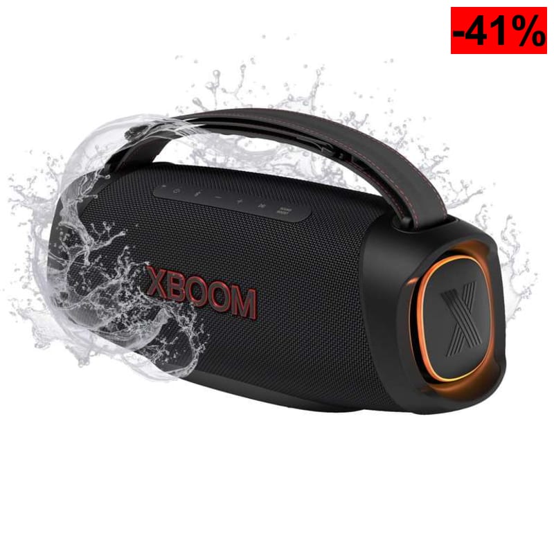 LG XBOOM GO XG8T, Altavoz portátil, Bluetooth 5.3, Bajos Potentes, Resistencia Militar a golpes, Agua y Polvo IP67, Color Negro