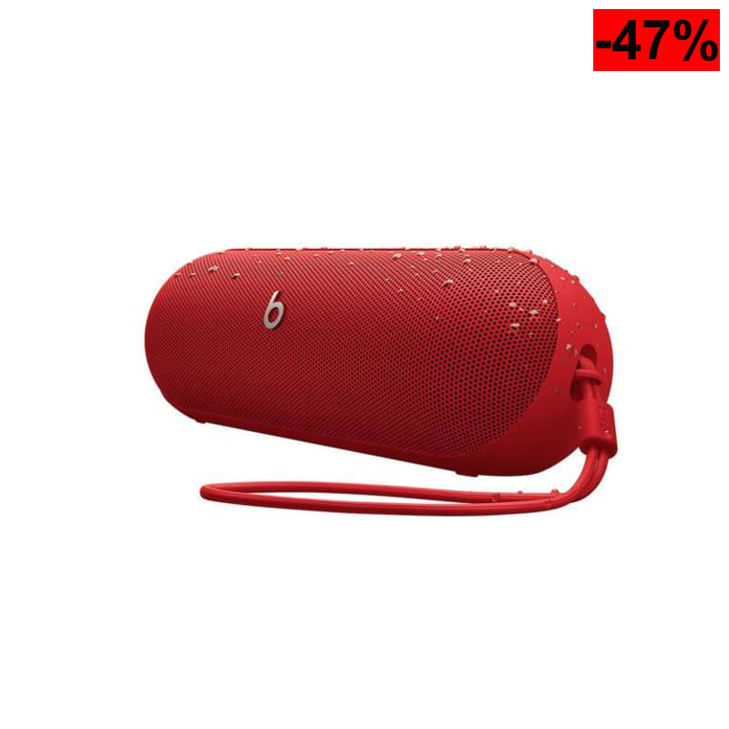 Altavoz Portátil Beats Pill con USB-C (24h de Autonomía, IP67, Carga Inversa, Color Rojo Fuego)