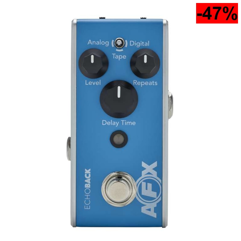 Fishman, Pedal de previo de guitarra - Pedal de retardo AFX EchoBack Mini