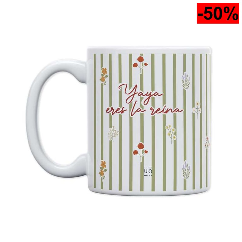 UO Taza homenaje a las abuelas -Yaya, Eres la Reina- 350ml