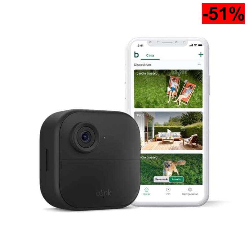 Blink Outdoor 4 | cámara de seguridad inteligente HD sin cables.