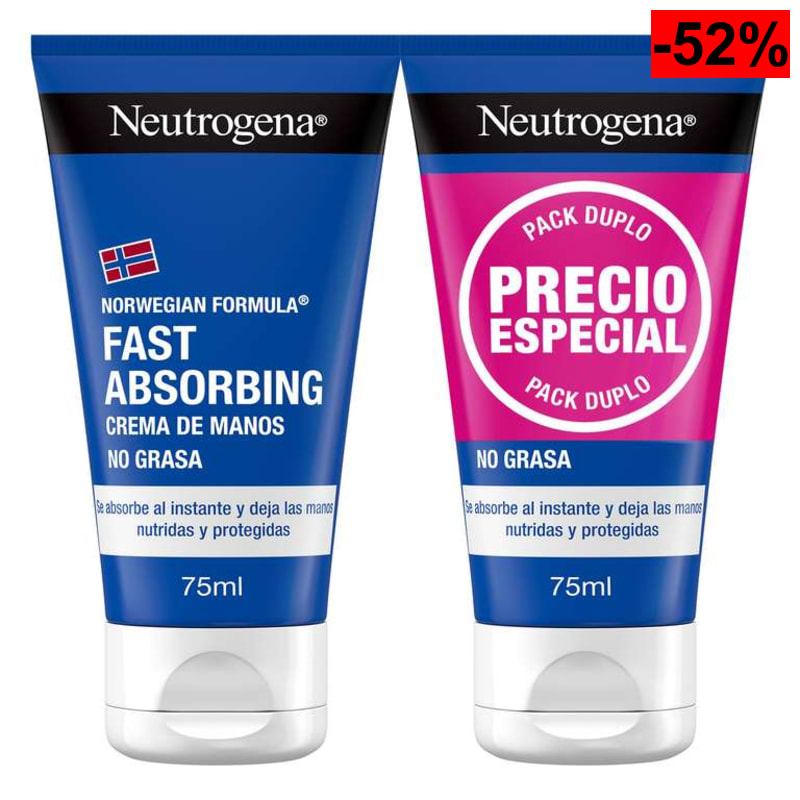 Neutrogena Fórmula Noruega - CREMA DE MANOS NO GRASA 2 x 75ml