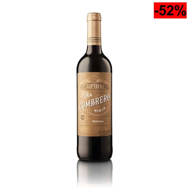 Vino Tinto Viña Cumbrero Reserva D.O.Ca. Rioja - 1 Botella de 750 ml