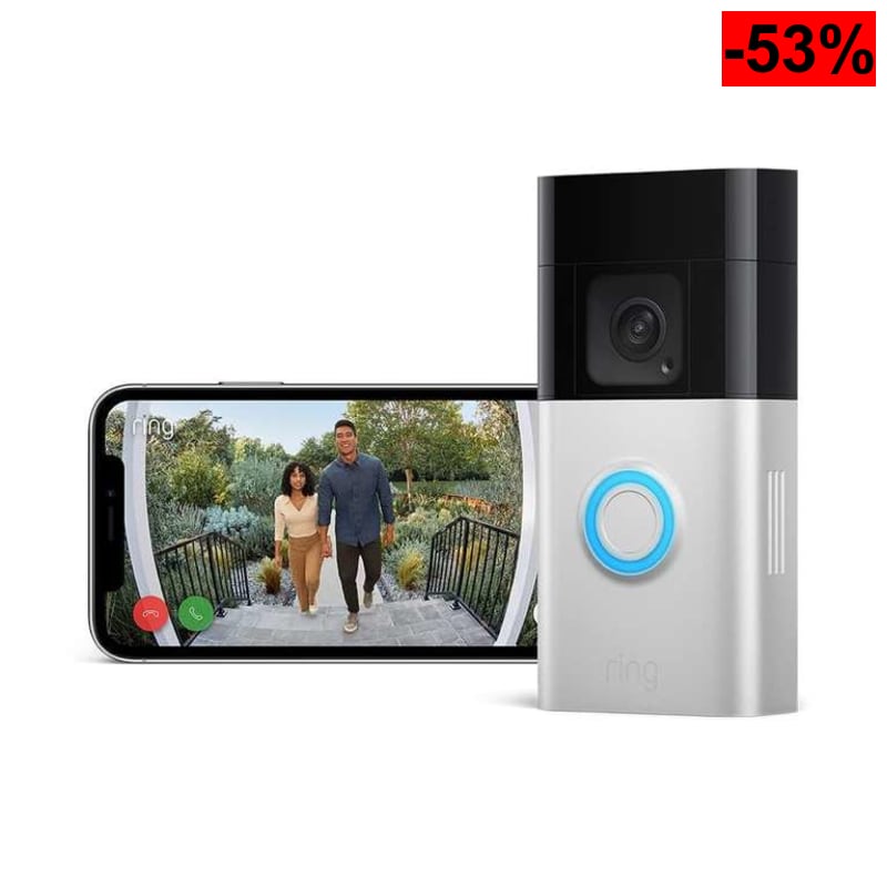 Ring Videotimbre Plus con batería (Última generación) | Battery Video Doorbell Plus | Videotimbre inalámbrico con cámara 1536p HD