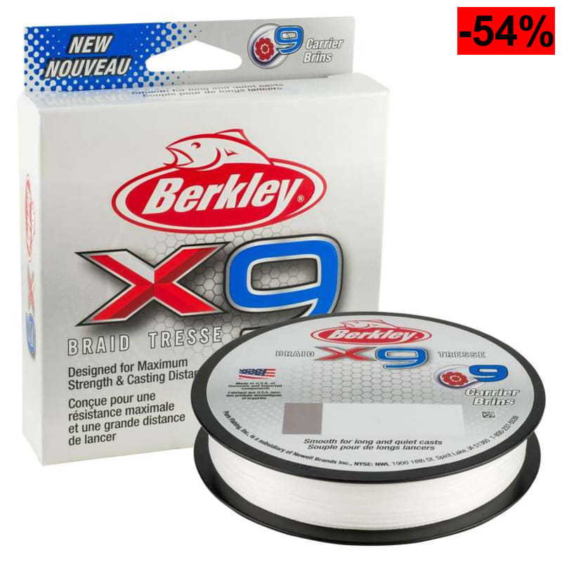 Hilo trenzado Berkley x9 (31.5kg| 328yd | 300m)