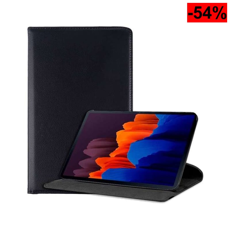 Funda Cool para Samsung Galaxy Tab S7 Plus/Tab S8 Plus Polipiel Liso Negro 12.4 pulg