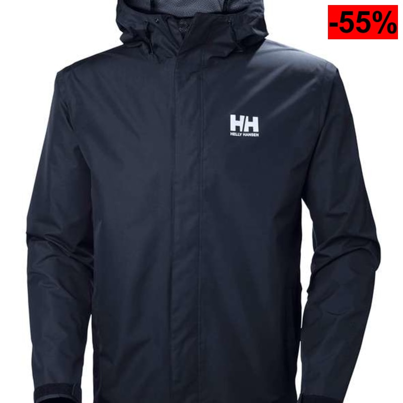 Helly Hansen Hombre Chaqueta Impermeable Seven JTallas: S, XL, XXL, 3XL, 4XL, 5XL
