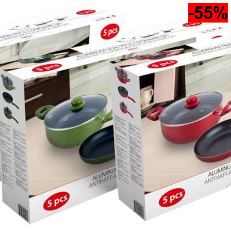 Batería Cocina 5 Piezas Multicolor