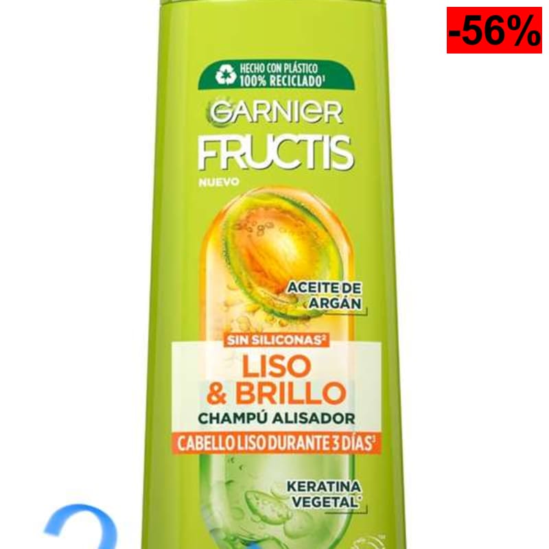 3 x Garnier Fructis Champú por Hidraliso de Fructis - 360 ml. (1,87€ cada uno)