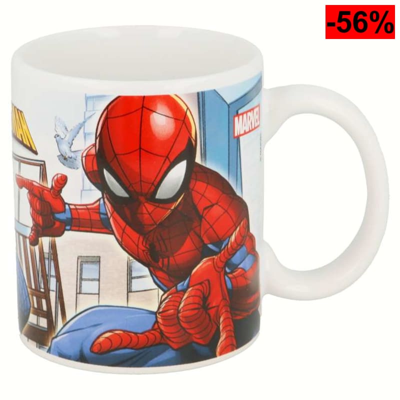 Stor TAZA CERAMICA 325 ML EN CAJA DE REGALO SPIDERMAN STREETS