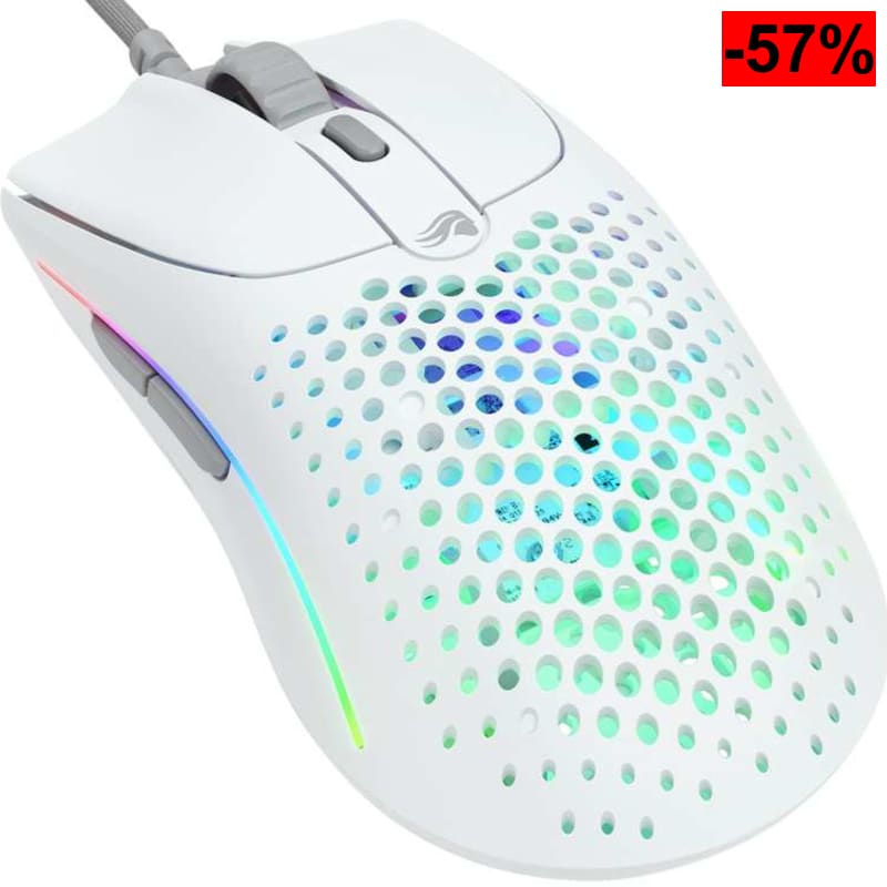 GLORIOUS Gaming Model O 2 Ratón Gaming con Cable - Ultraligero, 26 000 PPP, Motion Sync, Botones programables, RGB, Deslizadores de PTFE