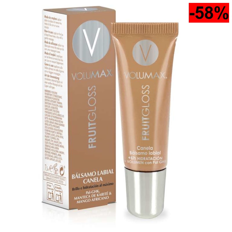 Volumax Fruitgloss- Bálsamo labial con retinol y Tripéptido Pal- GHK