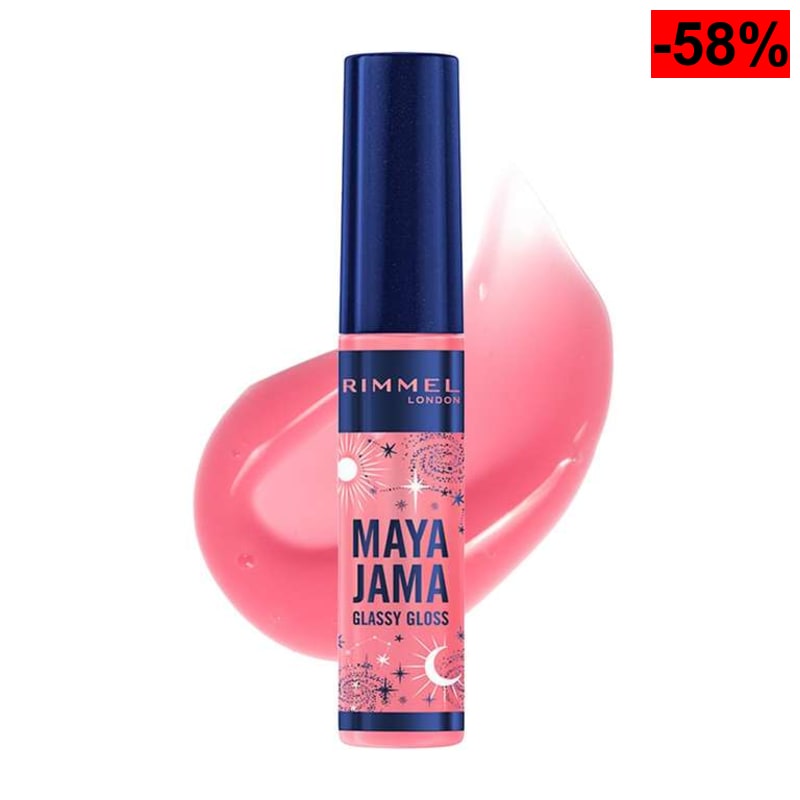 Rimmel London Maya Jama Edición Limitada Glassy Gloss Brillo de labios Earth 10 ml