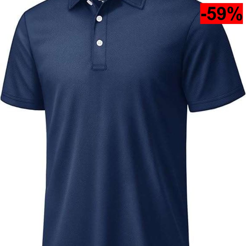 Polo Hombre Manga Corta Polo Golf Hombre Camisas de Verano Transpirable , Tecnica Antisudor Camiseta Basica Ajustada (Varias tallas )