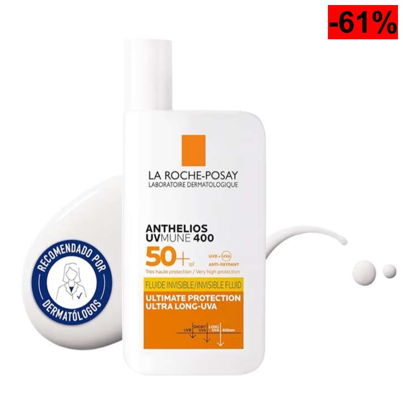La Roche Posay - Protector Solar, SPF50+, Previene el Estrés Oxidativo, Resistente al Agua, Sudor y Arena, Fórmula con Mexoryl 400,