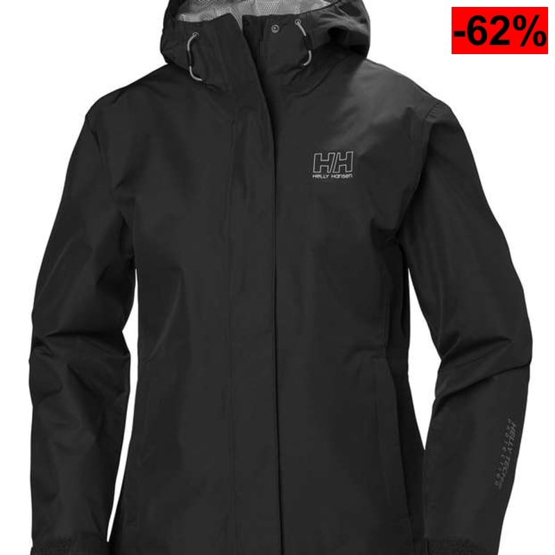 Chaqueta mujer impermeable Helly Hansen Seven J - Negro - Tallas S, M y XL