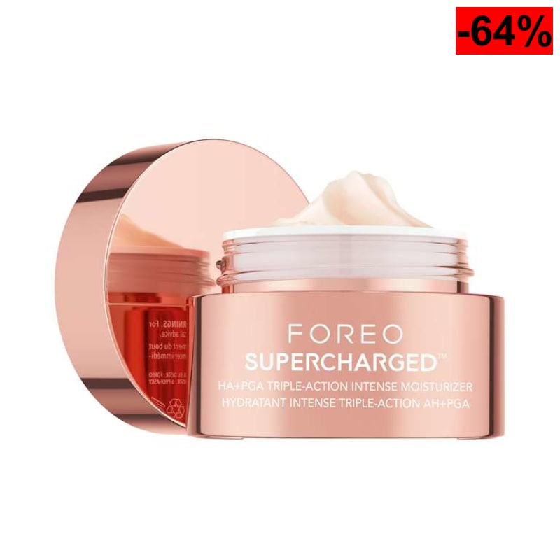 FOREO SUPERCHARGED Crema Hidratante Facial Triple Acción HA+PGA