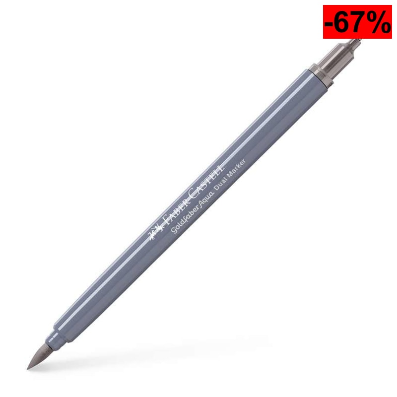 Rotulador Faber-Castell Goldfaber Aqua Dual Marker - Gris Cálido