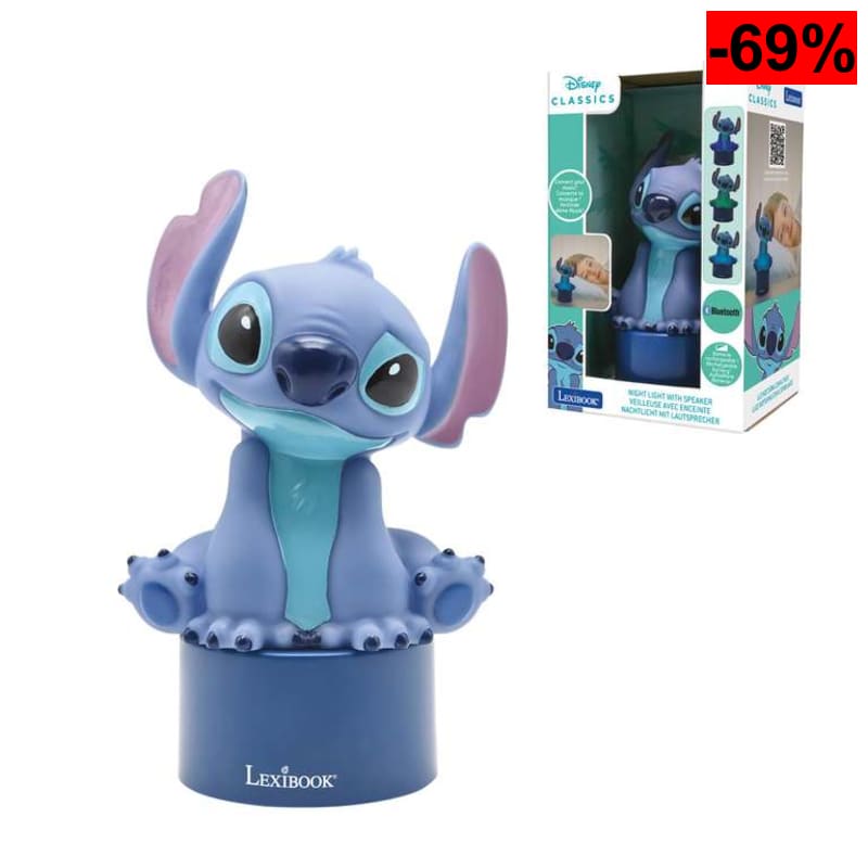 LEXIBOOK Stitch Luz Nocturna y Altavoz Bluetooth (Reacondicionado - Como Nuevo)