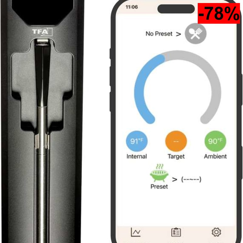 TFA Dostmann SMART BBQ 2 Termómetro de carne inalámbrico