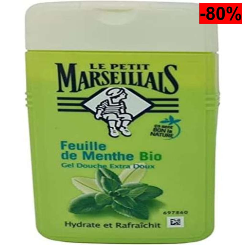 Le Petit Marseillais - Gel de ducha extra suave con hoja de menta, 1 unidad, 250 ml