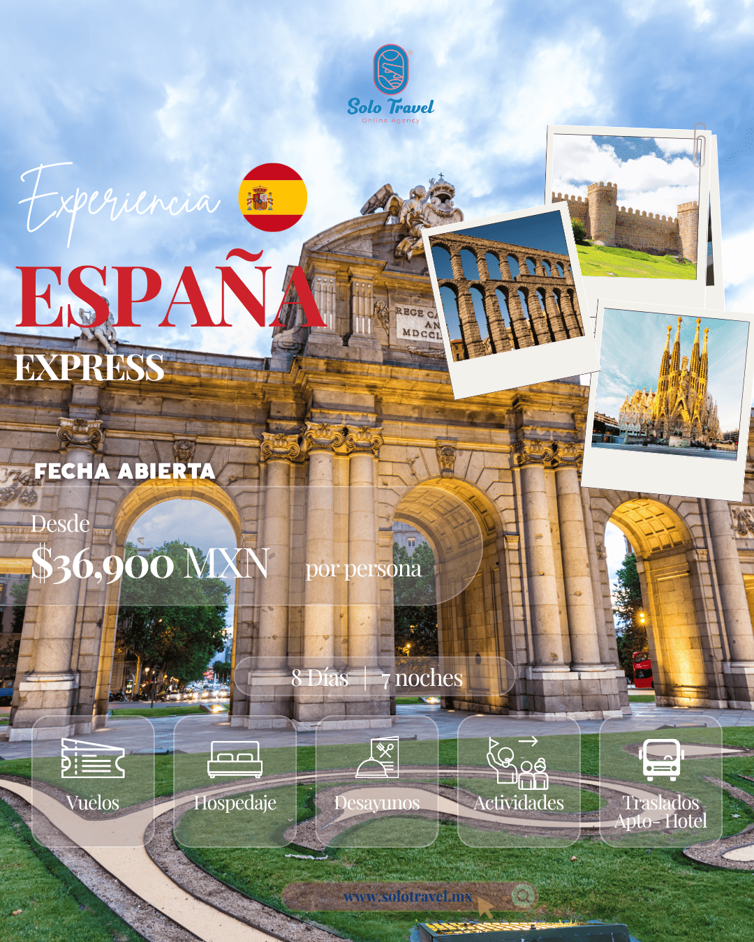 Paquete de viaje a España Express