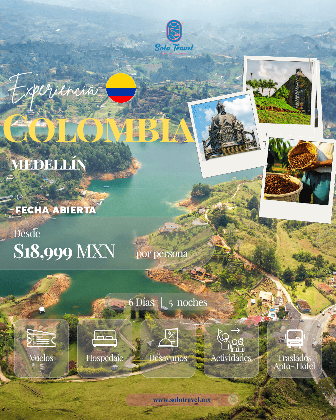 Paquete de viaje a Medellín Fijo