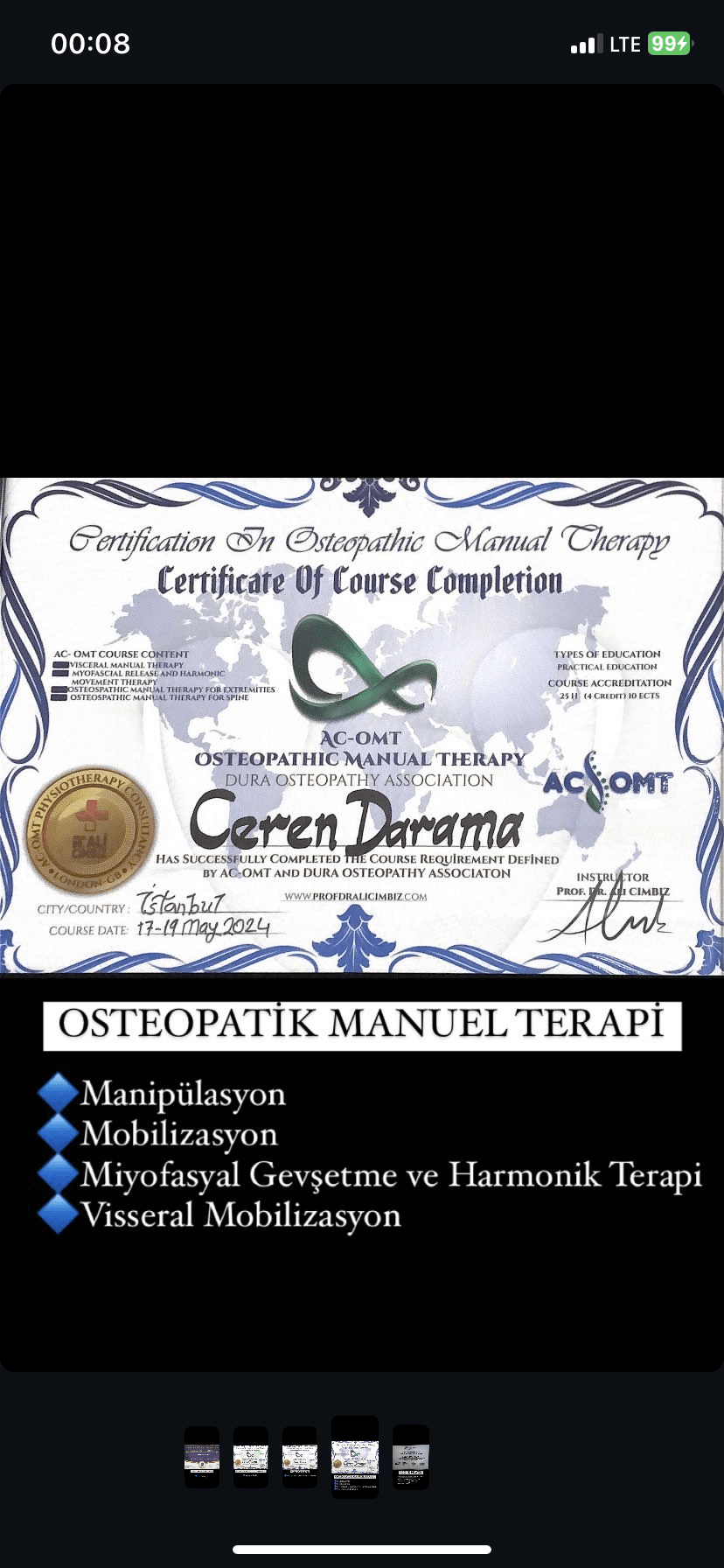 Osteopathic manuel therapy
