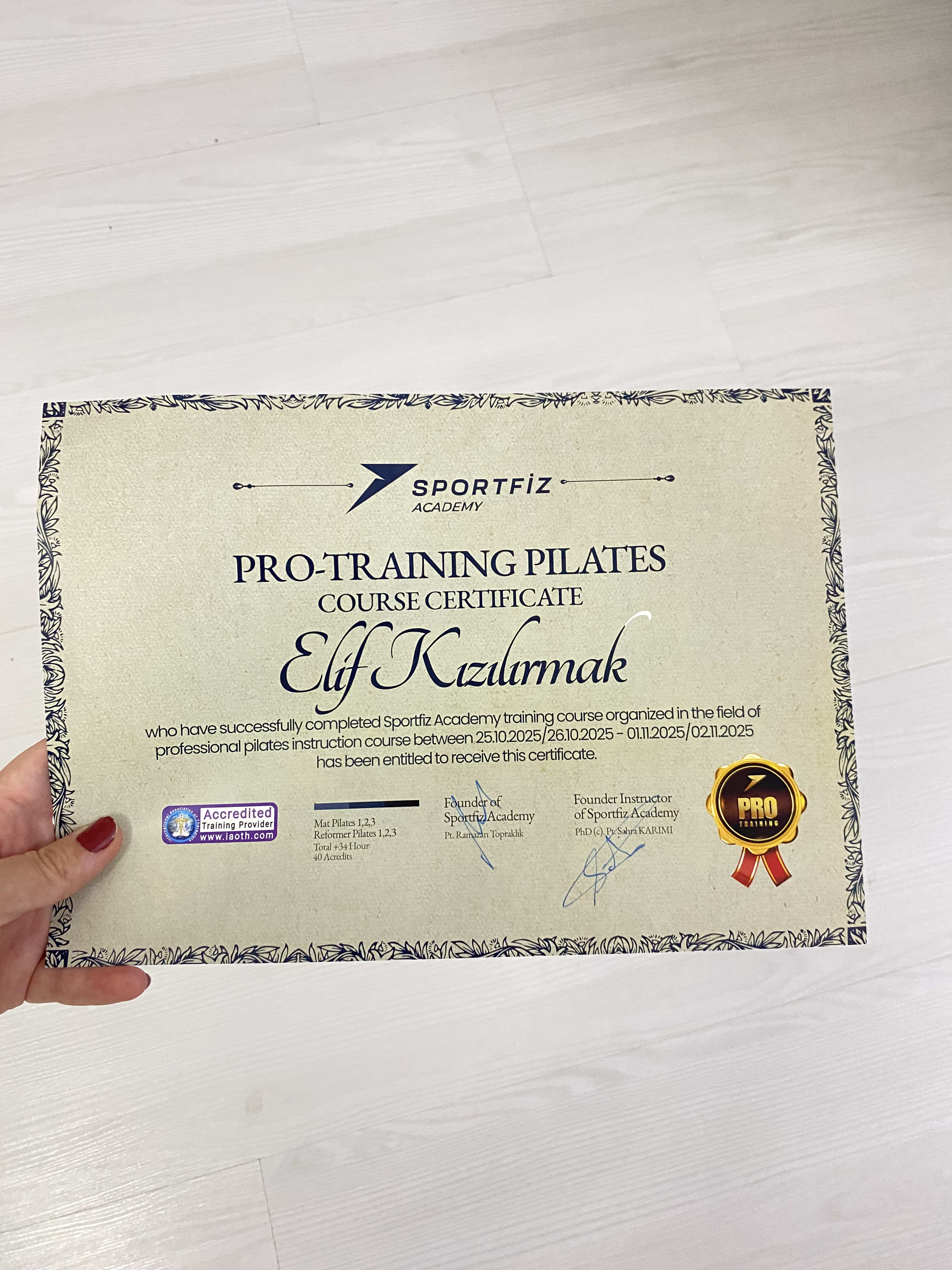 Reformer pilates pro eğitim