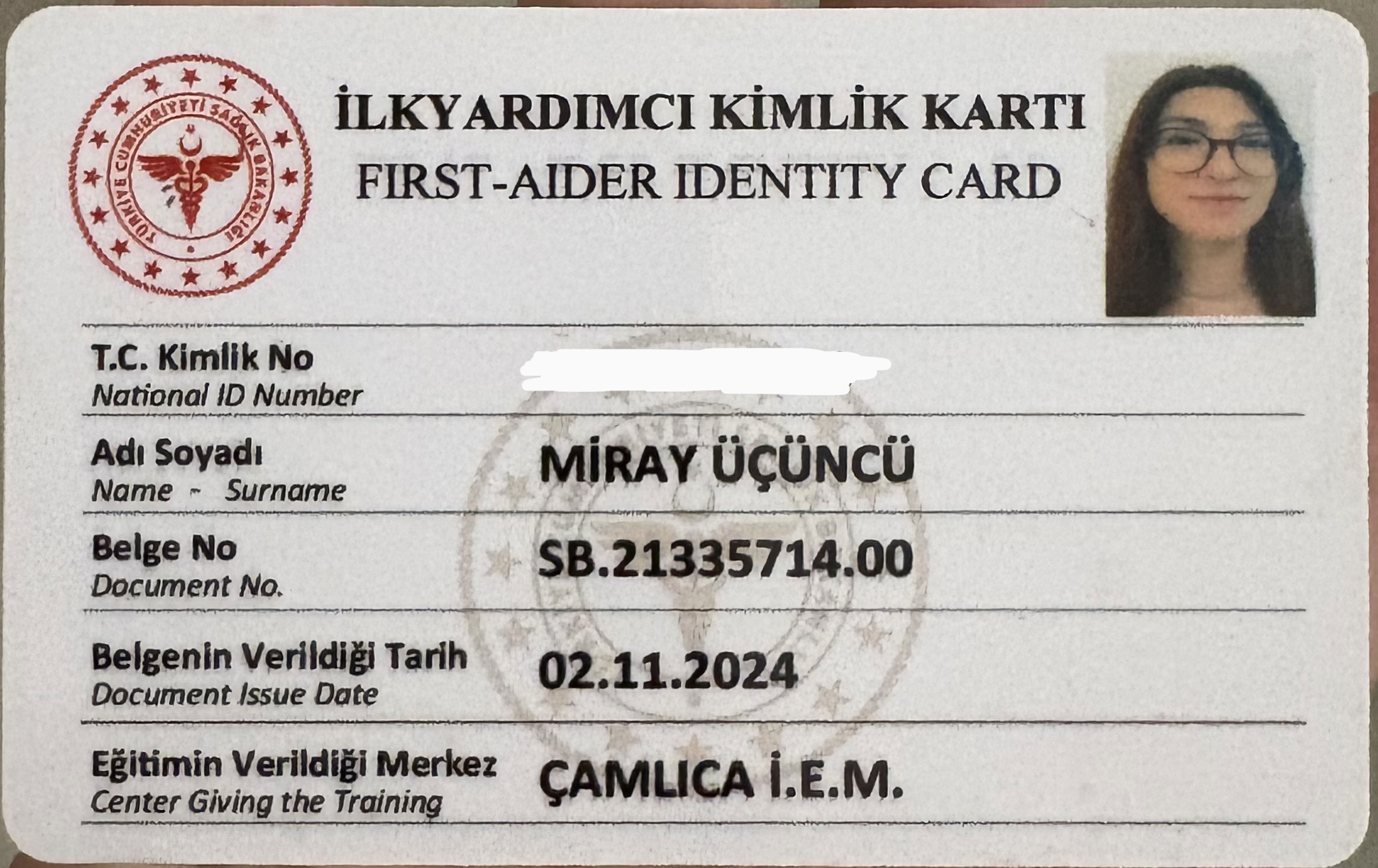 İlk Yardım Eğitimi