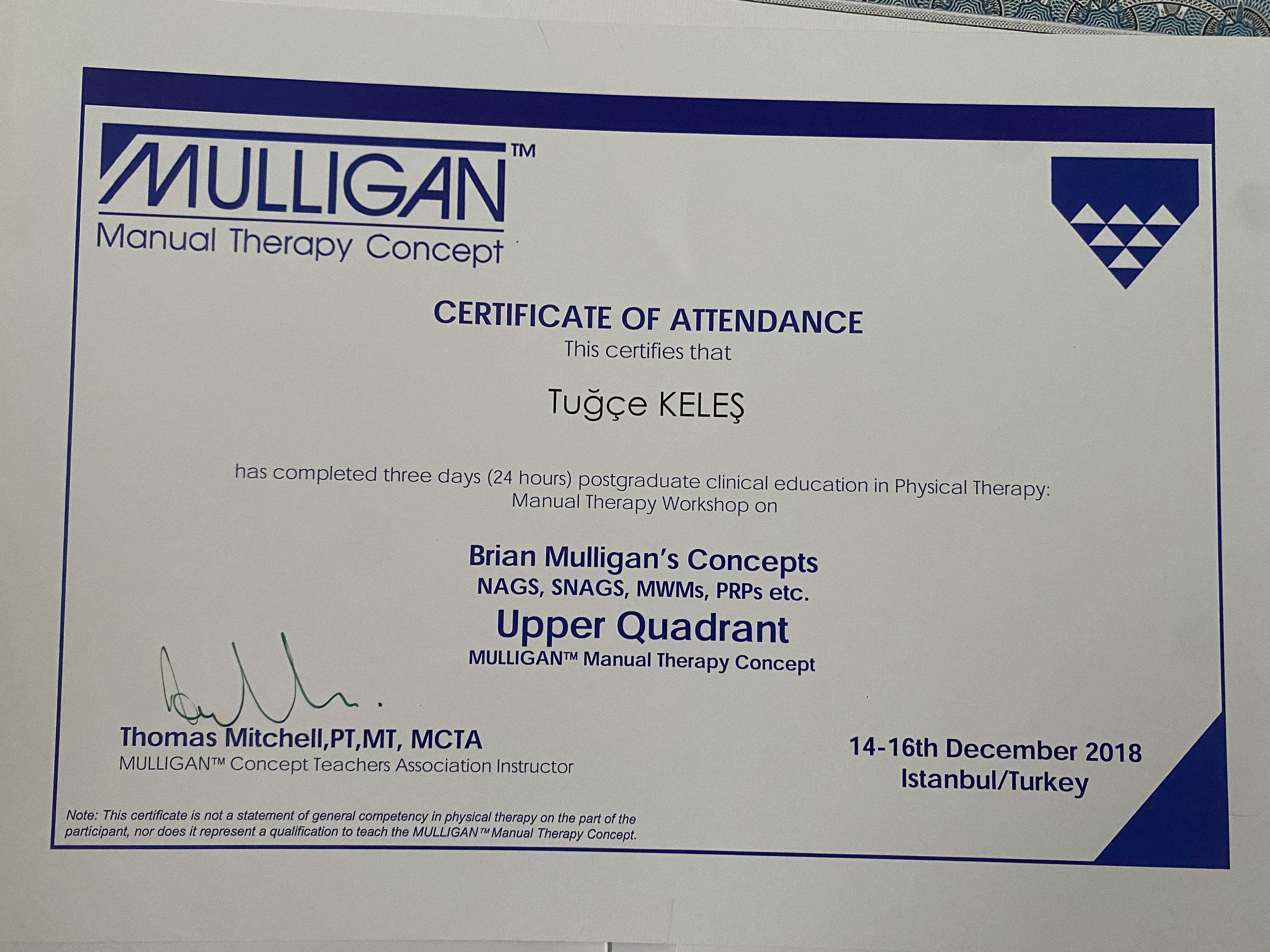 Mulligan Tekniği-Hareketle Mobilizasyon