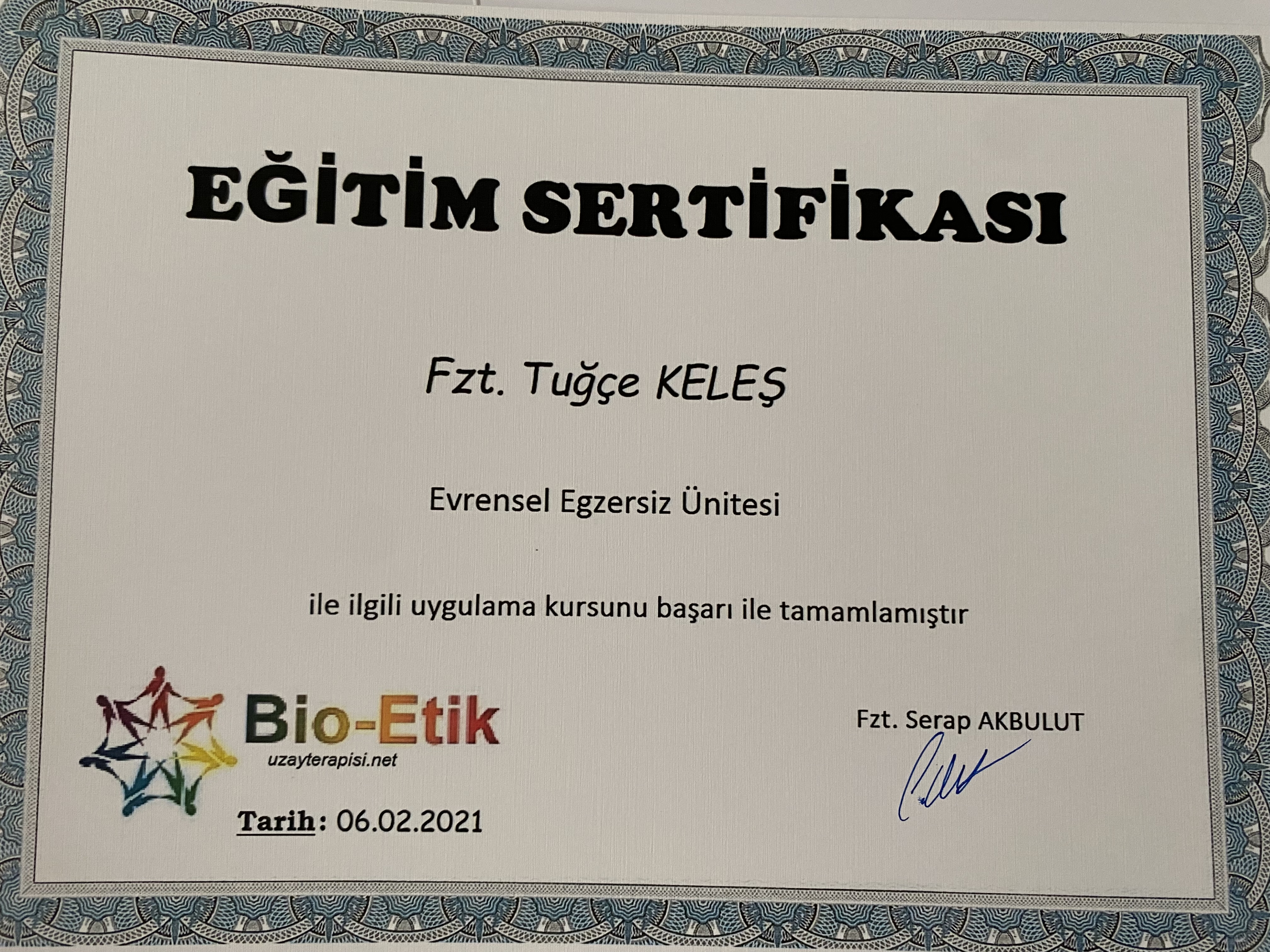 Evrensel Egzersiz Ünitesi-Uzay Terapisi
