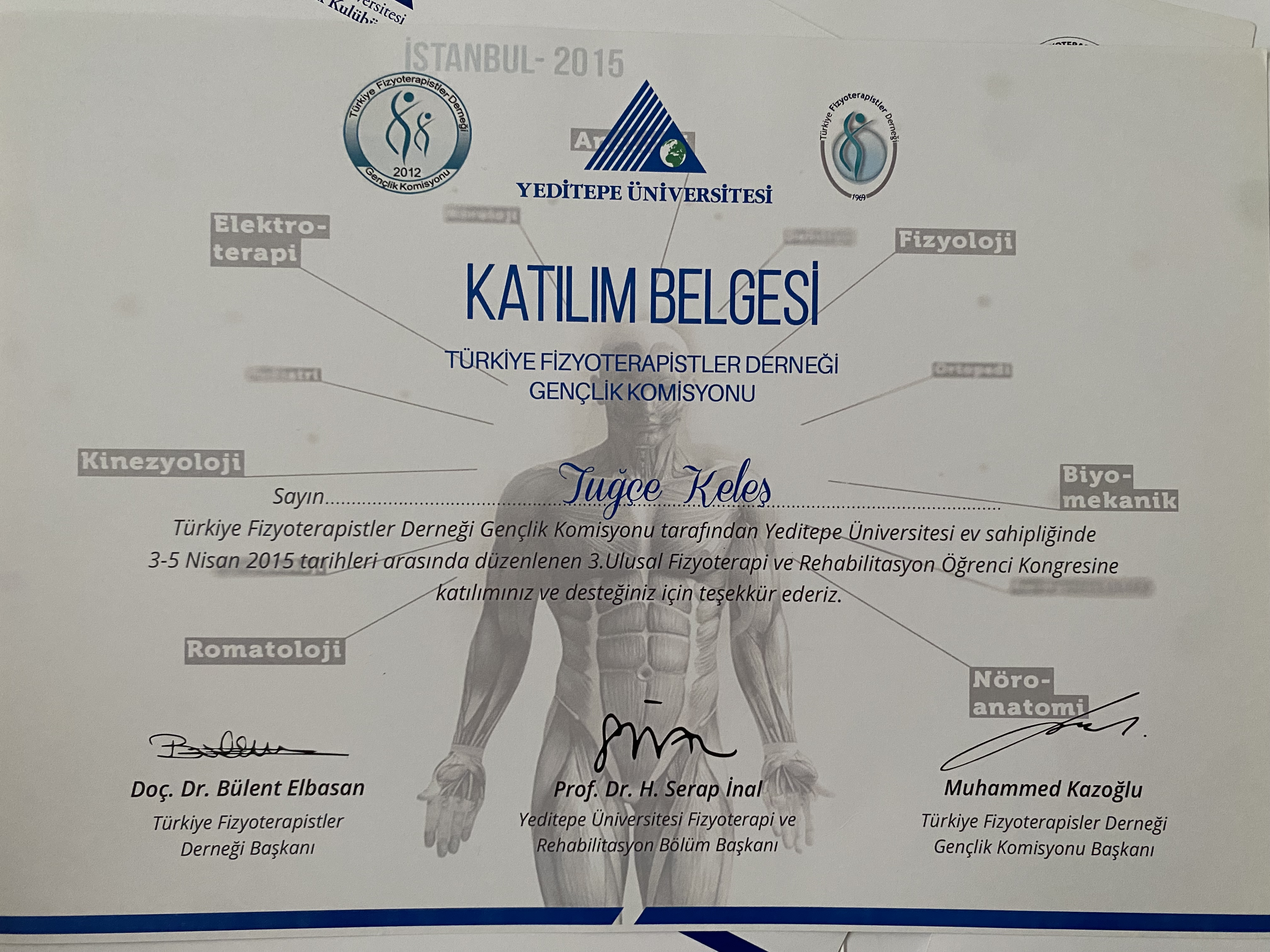 3.Ulusal Fizyoterapi ve Rehabilitasyon Öğrenci Kongresi