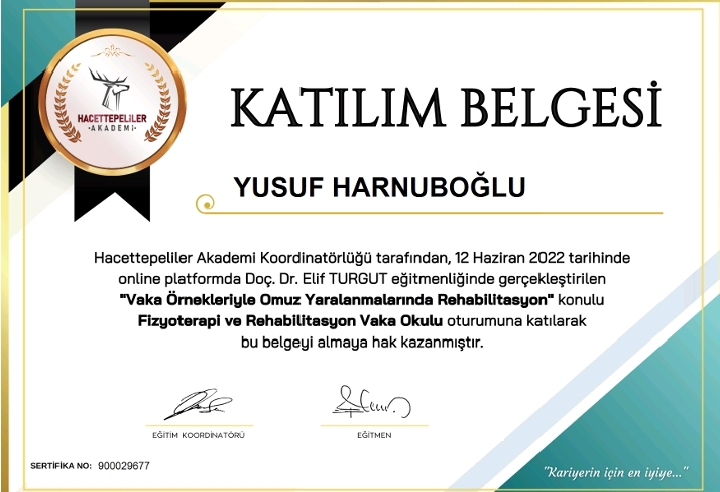 Vaka Örnekleriyle Omuz Yaralanmalarında Rehabilitasyon