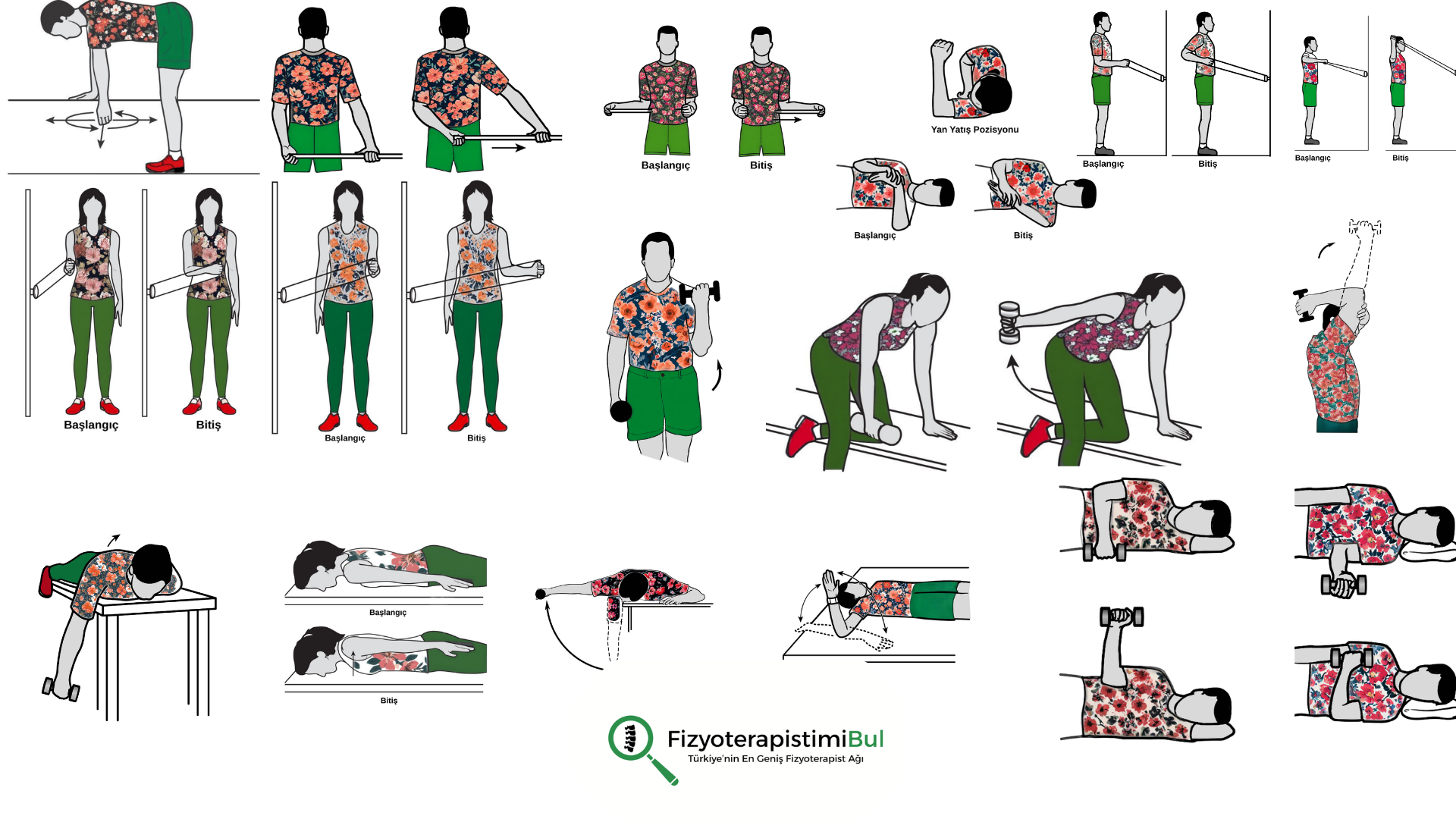 resimli omuz egzersizleri