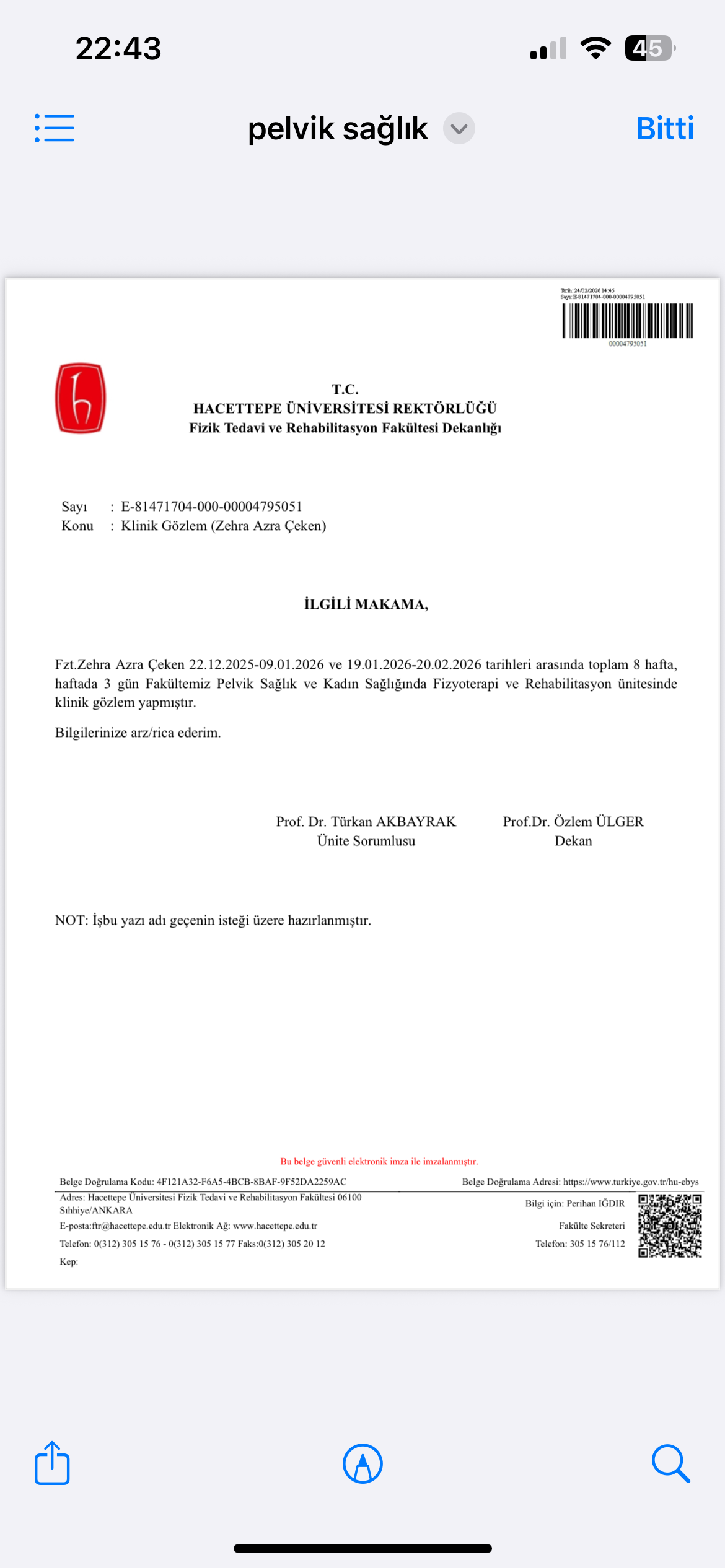 Pelvik Sağlık ve Kadın Sağlığında Fizyoterapi