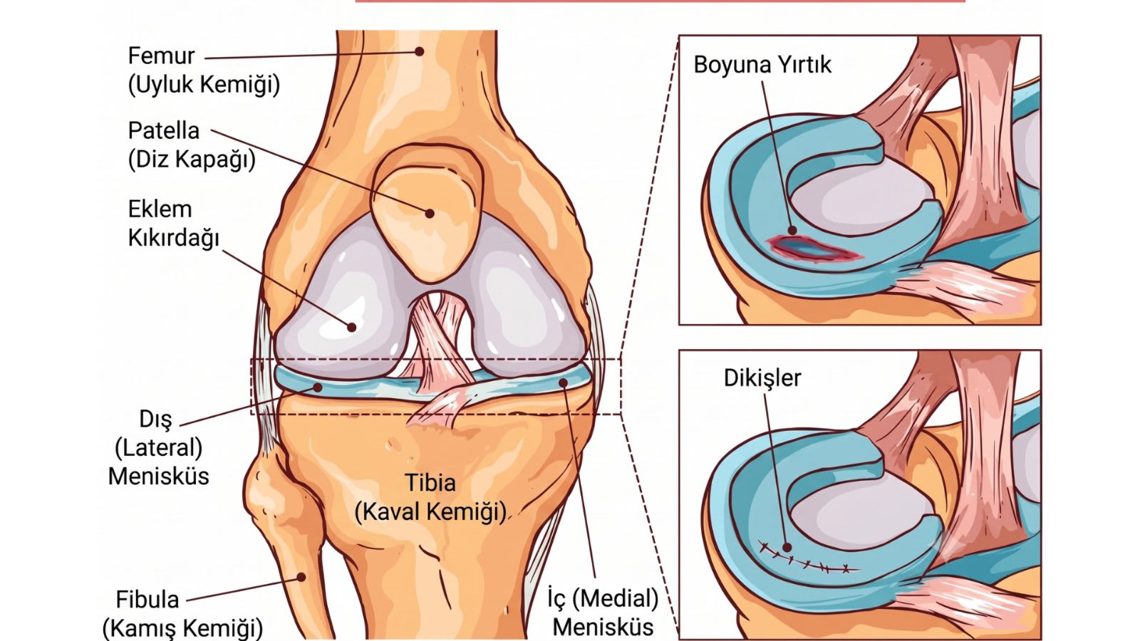 Menisküs yırtığı anatomisi