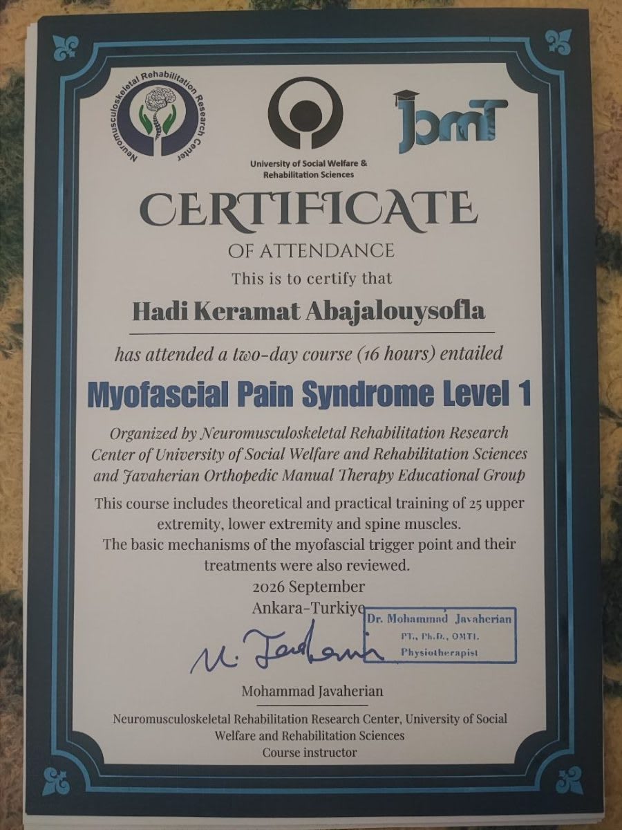 Myofascial Pain Syndrome Level 1