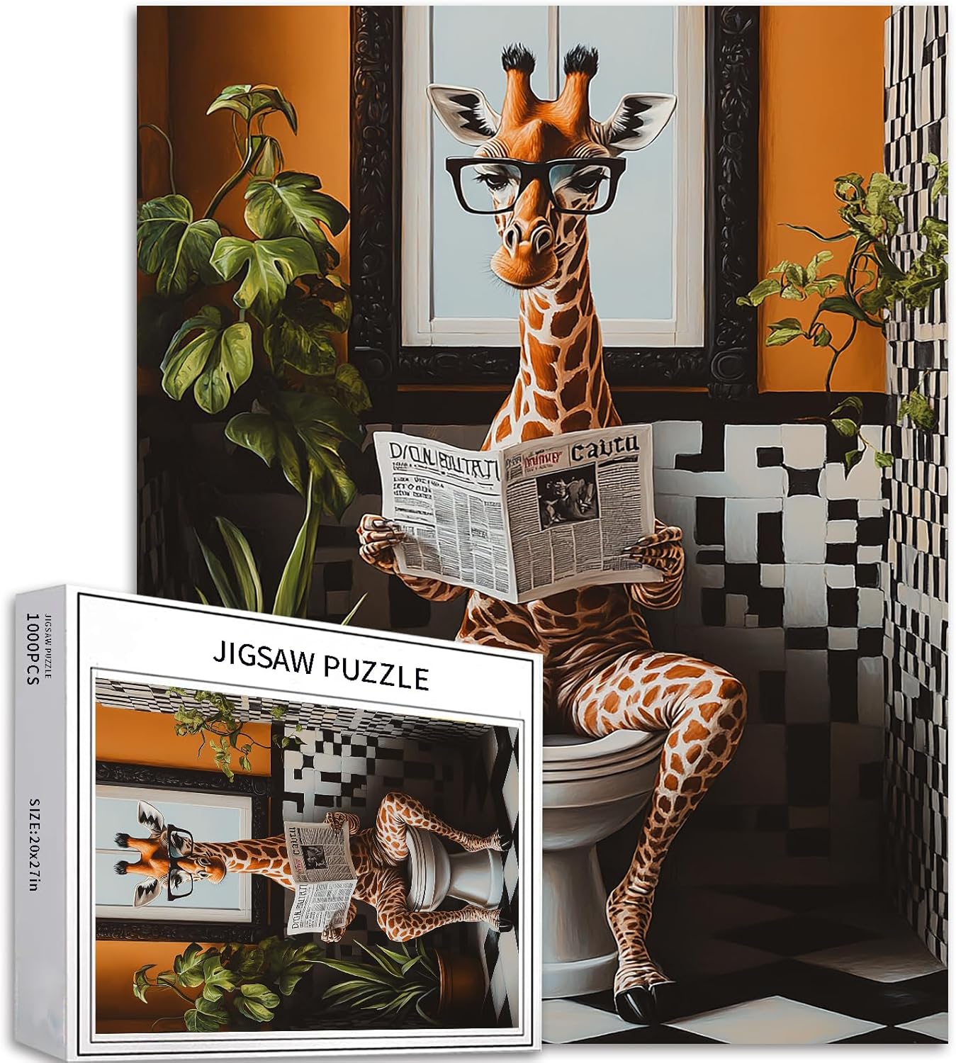 Girafe Sur Les Toilettes