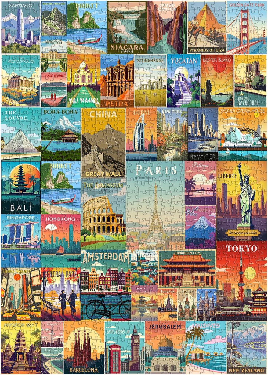Puzzles De Voyage Vintage